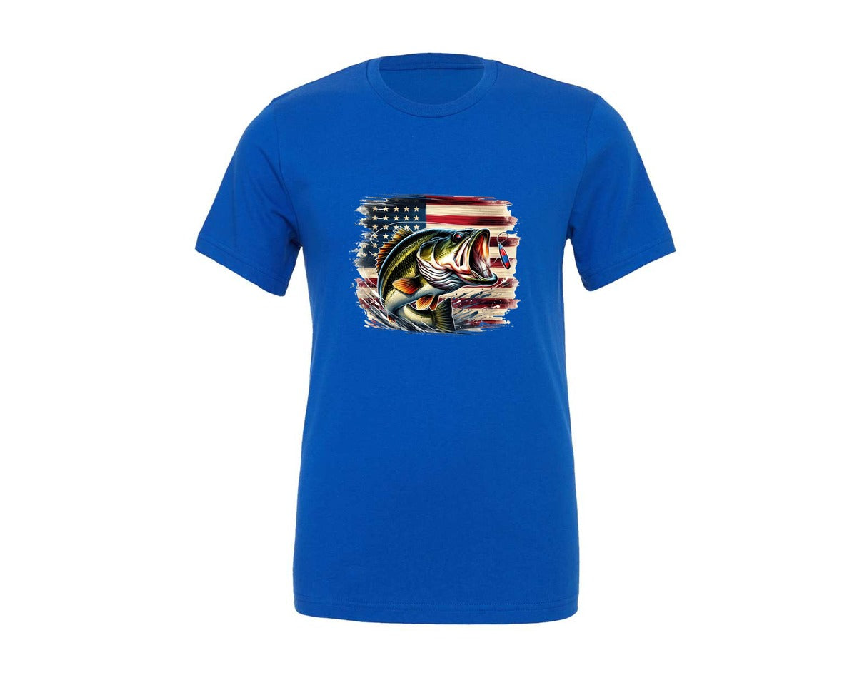 brand:Generic|color:True Royal Blue|usa-patriotic-bass-fishing-american-graphic-t-shirt