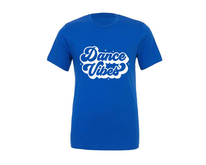 brand:Generic|color:True Royal Blue|dance-vibes-retro-dancer-dancing-graphic-t-shirt