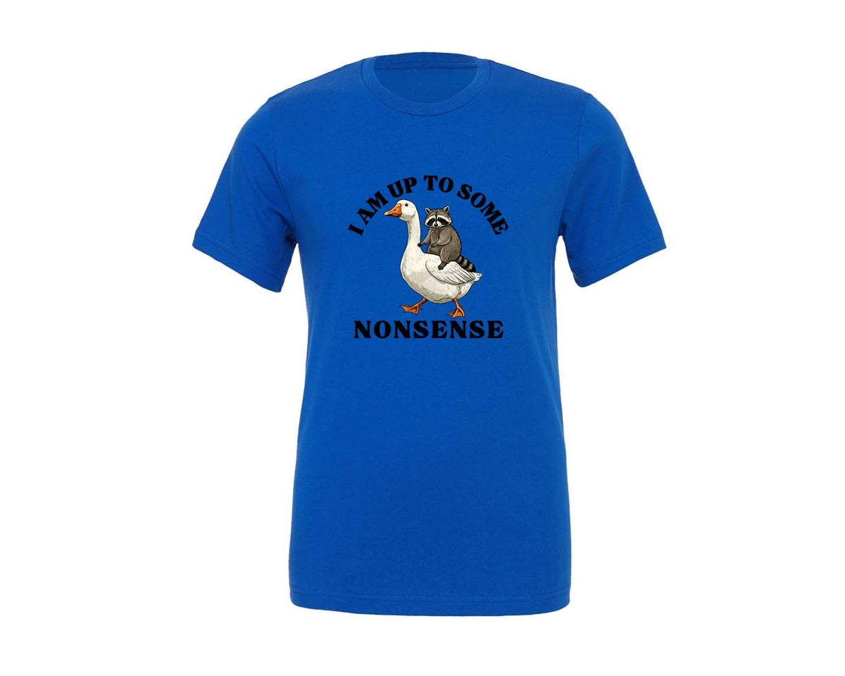 brand:Generic|color:True Royal Blue|raccoon-goose-funny-animal-sublimat-graphic-t-shirt