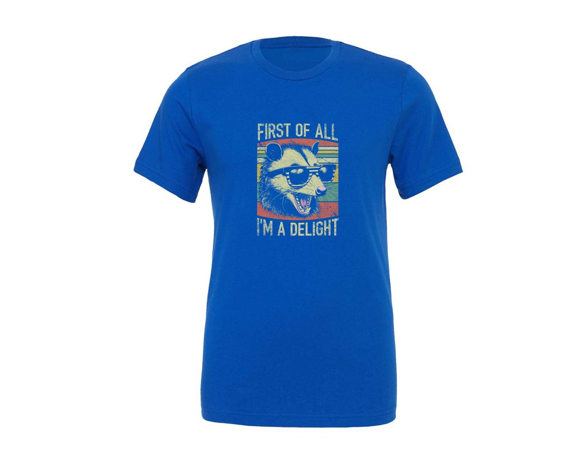 brand:Generic|color:True Royal Blue|first-of-all-im-a-delight-opossum-shirt-graphic-t-shirt