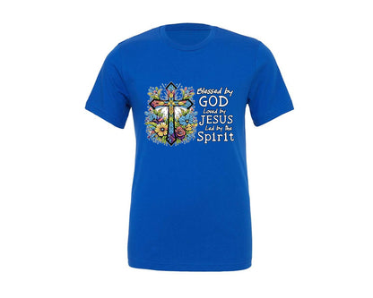 brand:Generic|color:True Royal Blue|jesus-cross-graphic-t-shirt