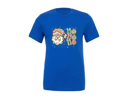 brand:Generic|color:True Royal Blue|hohoho-santa-chritsmas-graphic-t-shirt