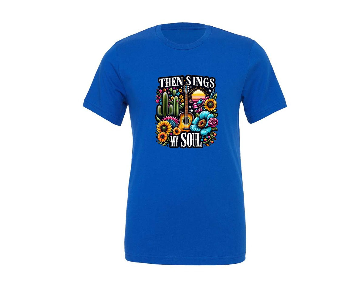 brand:Generic|color:True Royal Blue|western-christian-design-graphic-t-shirt