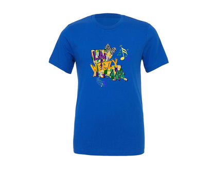 brand:Generic|color:True Royal Blue|louisiana-la-weezy-ana-for-mardi-gras-graphic-t-shirt