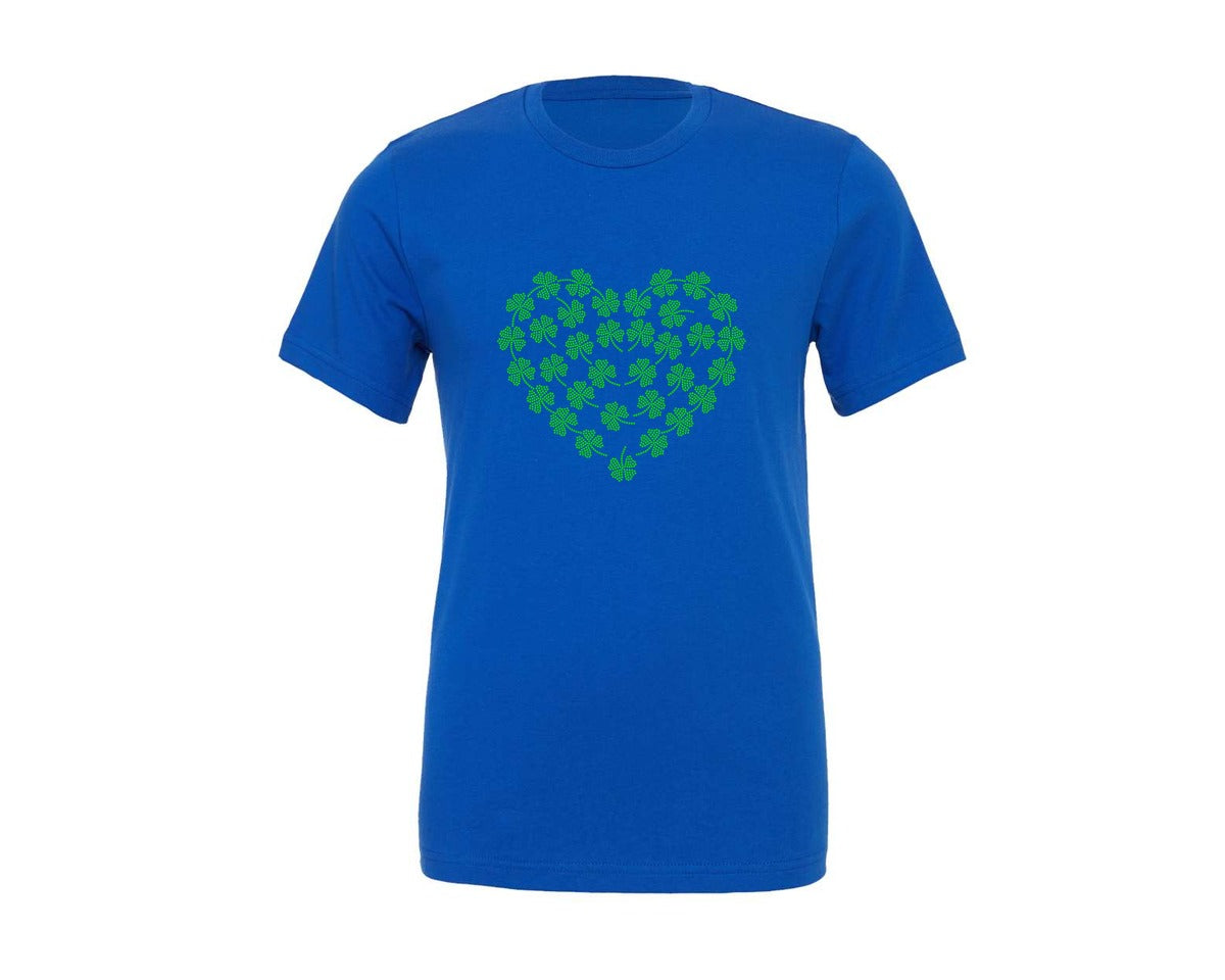 brand:Generic|color:True Royal Blue|st-patricks-day-rhinestone-templates-graphic-t-shirt