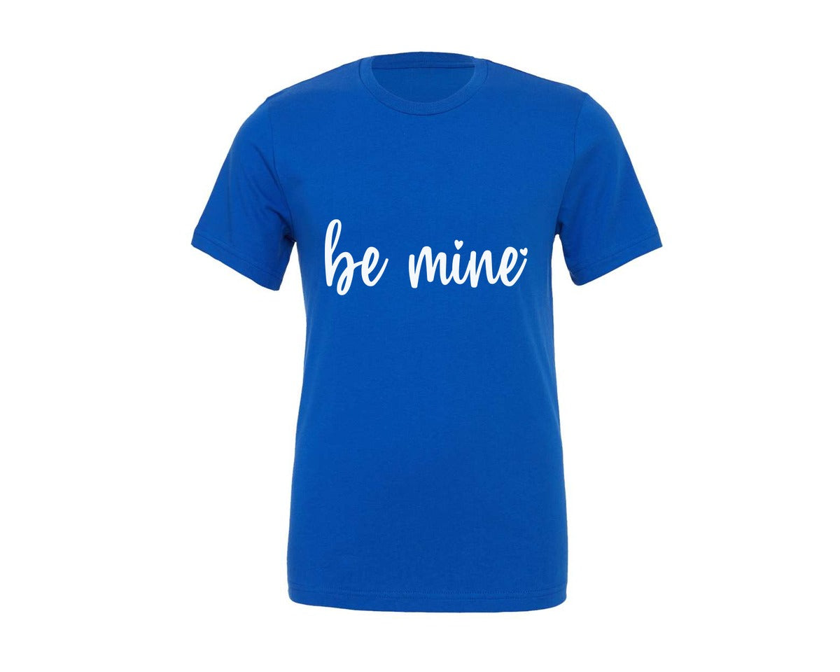 brand:Generic|color:True Royal Blue|valentines-day-shirt-be-mine-graphic-t-shirt