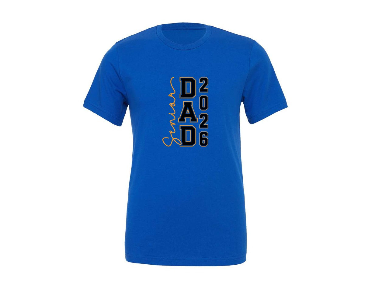 brand:Generic|color:True Royal Blue|senior-dad-2026-graduation-2-graphic-t-shirt