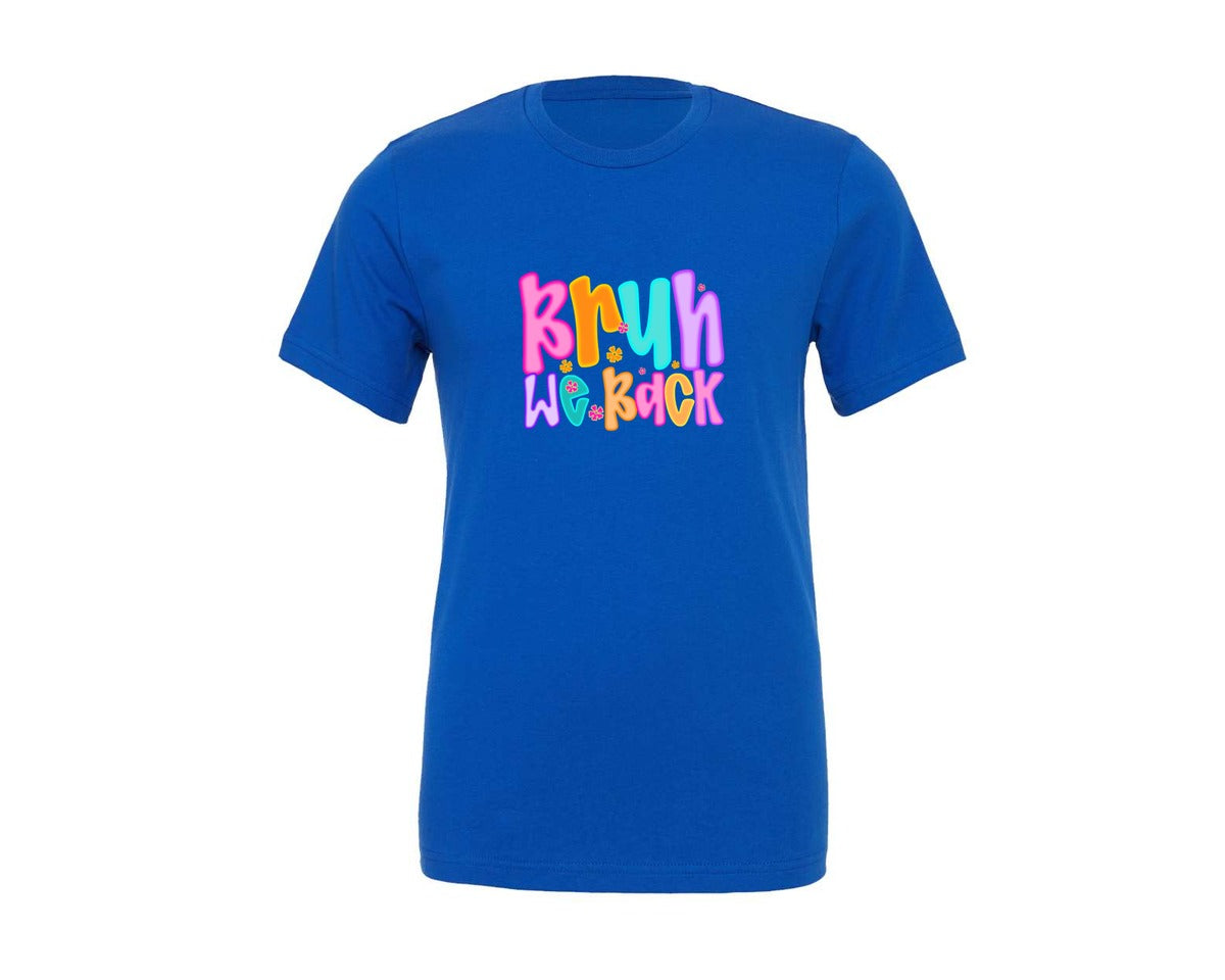 brand:Generic|color:True Royal Blue|preppy-bruh-we-back-doodle-teacher-graphic-t-shirt