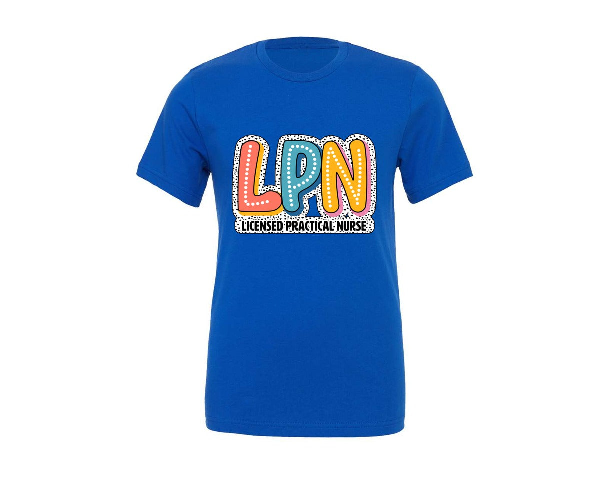 brand:Generic|color:True Royal Blue|lpn-nurse-graphic-t-shirt