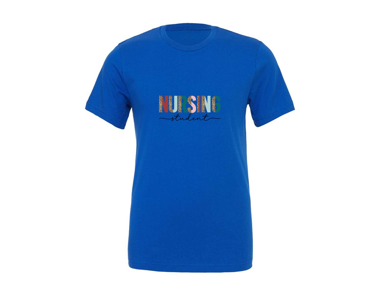 brand:Generic|color:True Royal Blue|nursing-student-student-nurse-nurse-graphic-t-shirt