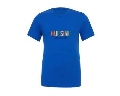 brand:Generic|color:True Royal Blue|nursing-student-student-nurse-nurse-graphic-t-shirt