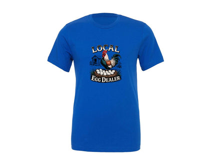 brand:Generic|color:True Royal Blue|funny-chicken-easter-shirt-graphic-t-shirt