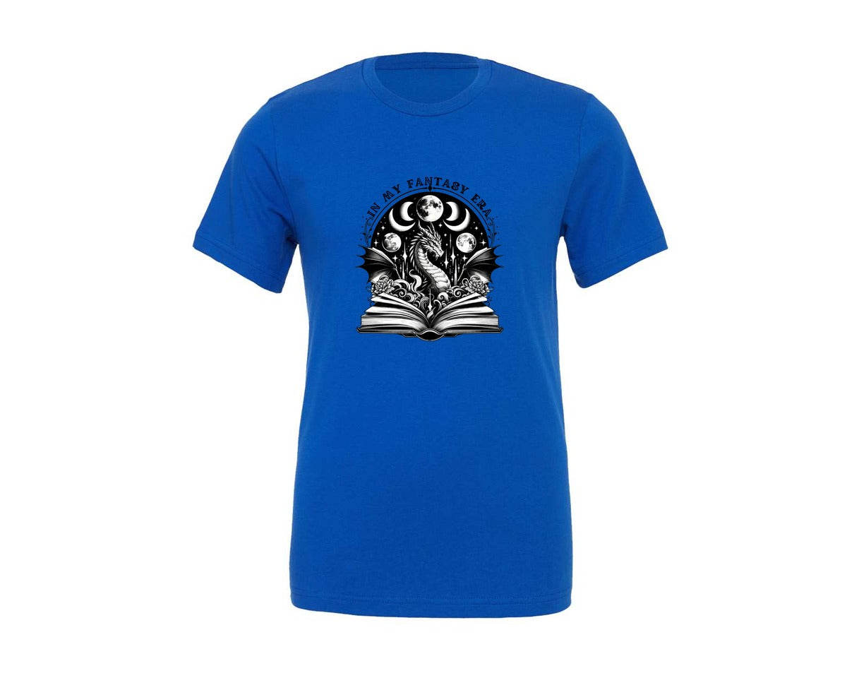 brand:Generic|color:True Royal Blue|in-my-fantasy-era-book-graphic-t-shirt