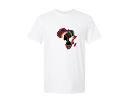 brand:Generic|color:White|african-american-map-melanin-queen-graphic-t-shirt
