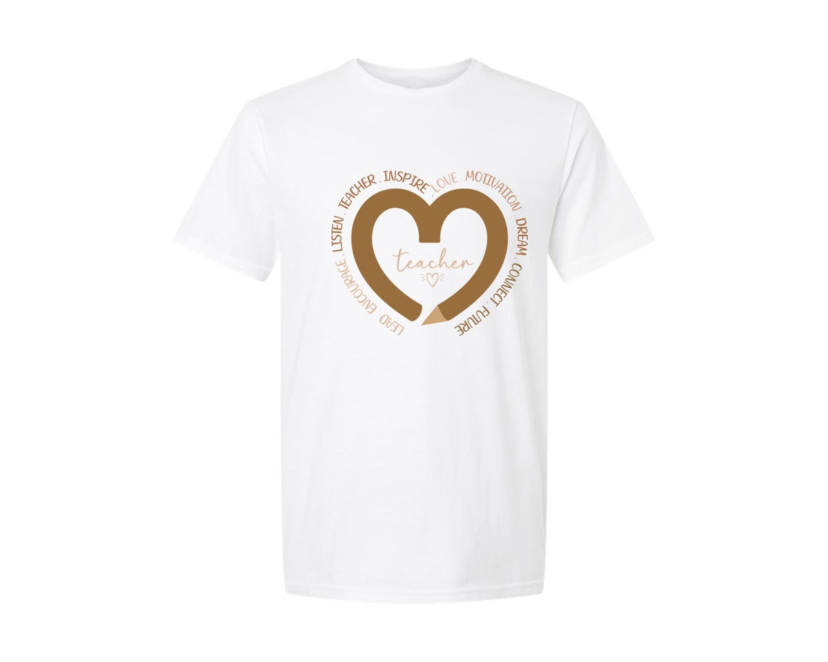 brand:Generic|color:White|black-history-month-teacher-2-graphic-t-shirt