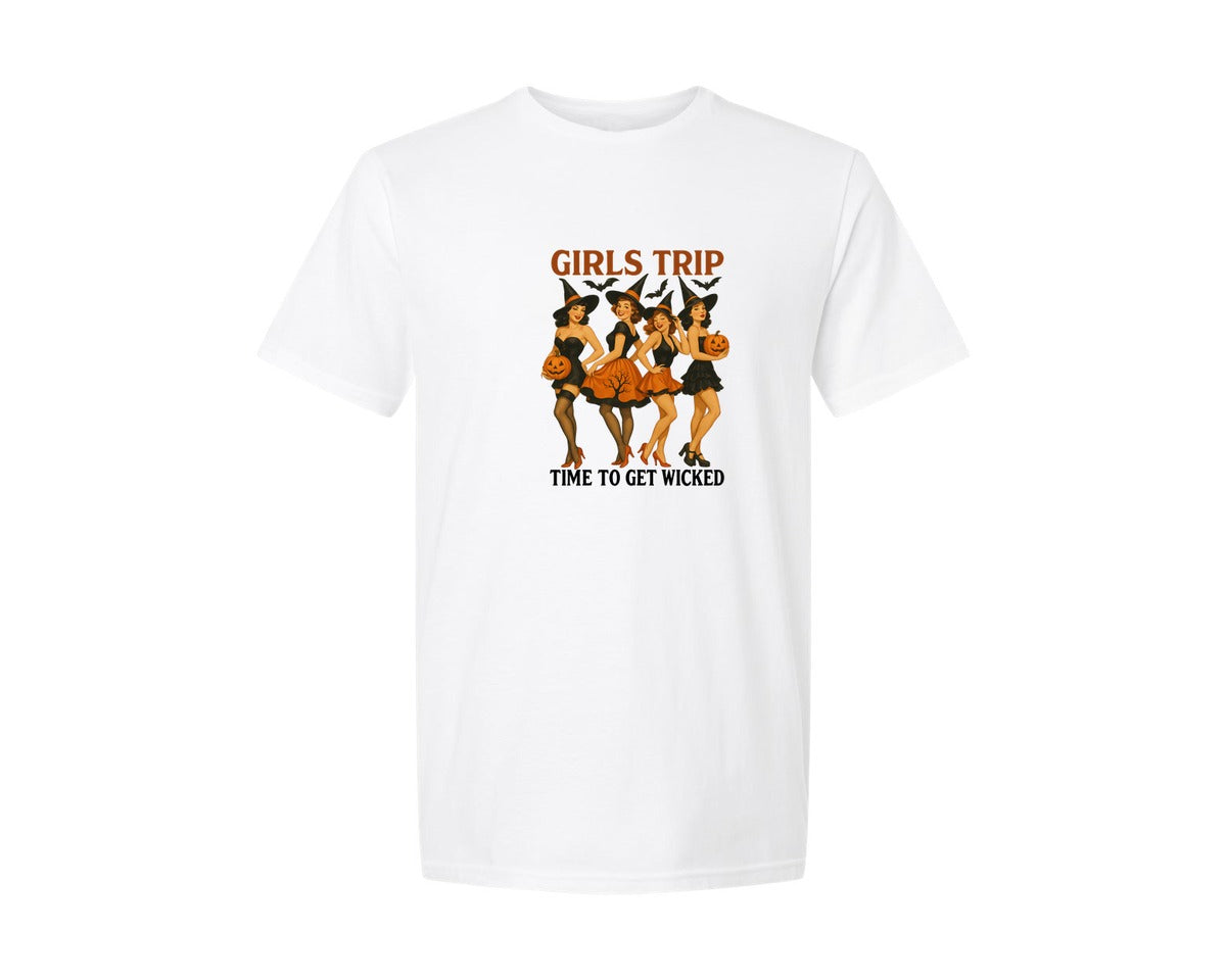 brand:Generic|color:White|girls-trip-halloween-salem-witch-retro-graphic-t-shirt