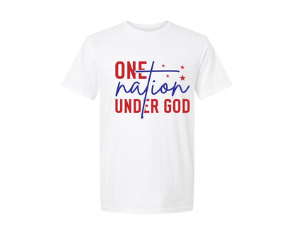 brand:Generic|color:White|one-nation-under-god-4th-of-july-3-graphic-t-shirt