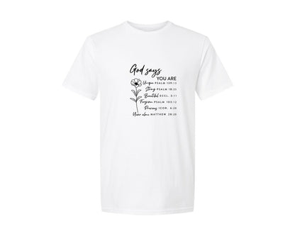 brand:Generic|color:White|elegant-boho-christian-bible-verse-6-graphic-t-shirt