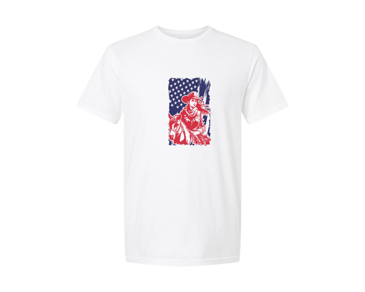 brand:Generic|color:White|western-fourth-of-july-4th-of-july-graphic-t-shirt