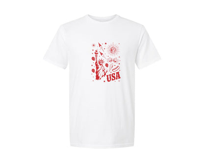 brand:Generic|color:White|4th-of-july-patriotic-doodle-graphic-t-shirt