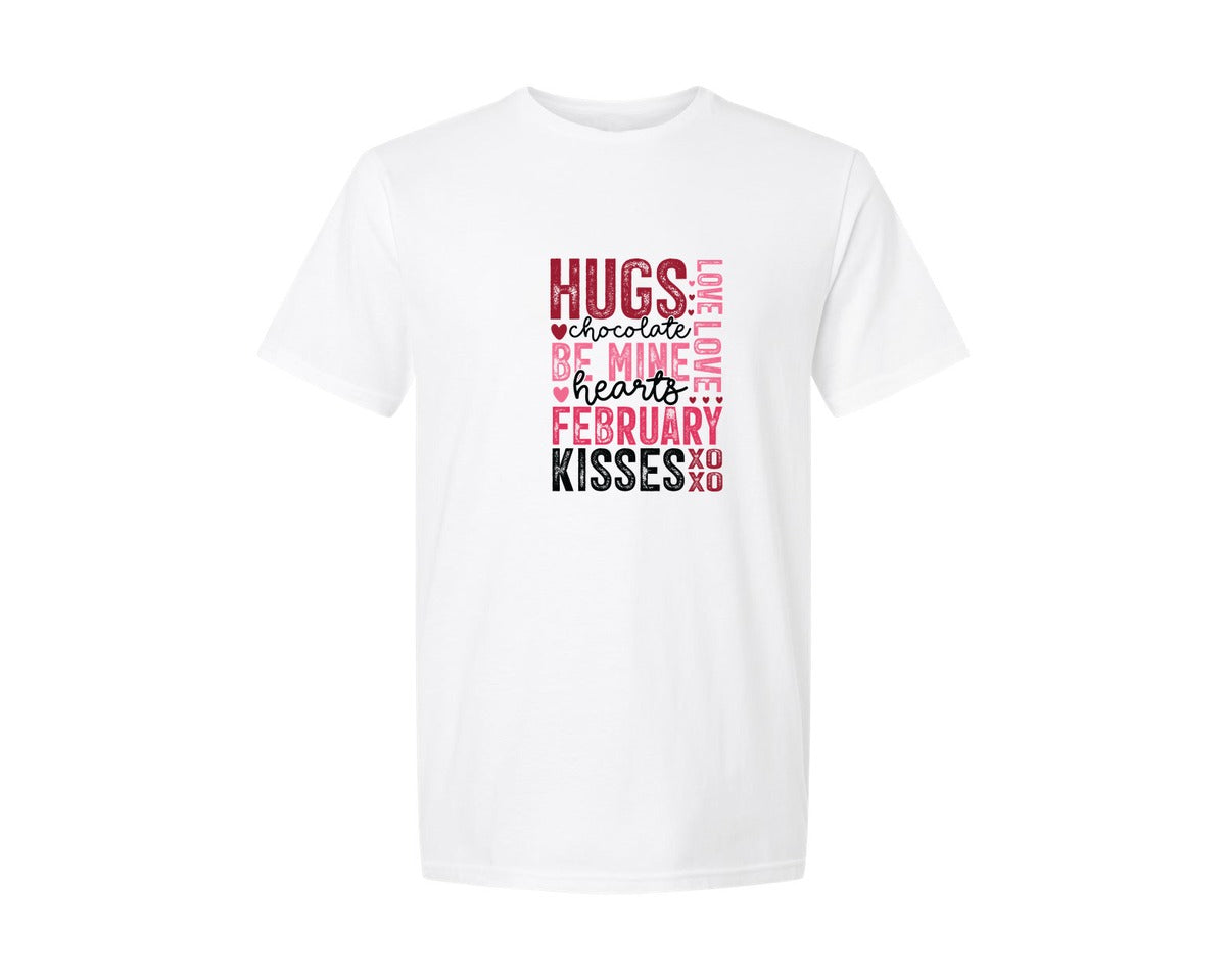 brand:Generic|color:White|happy-valentines-day-kisses-xoxo-graphic-t-shirt