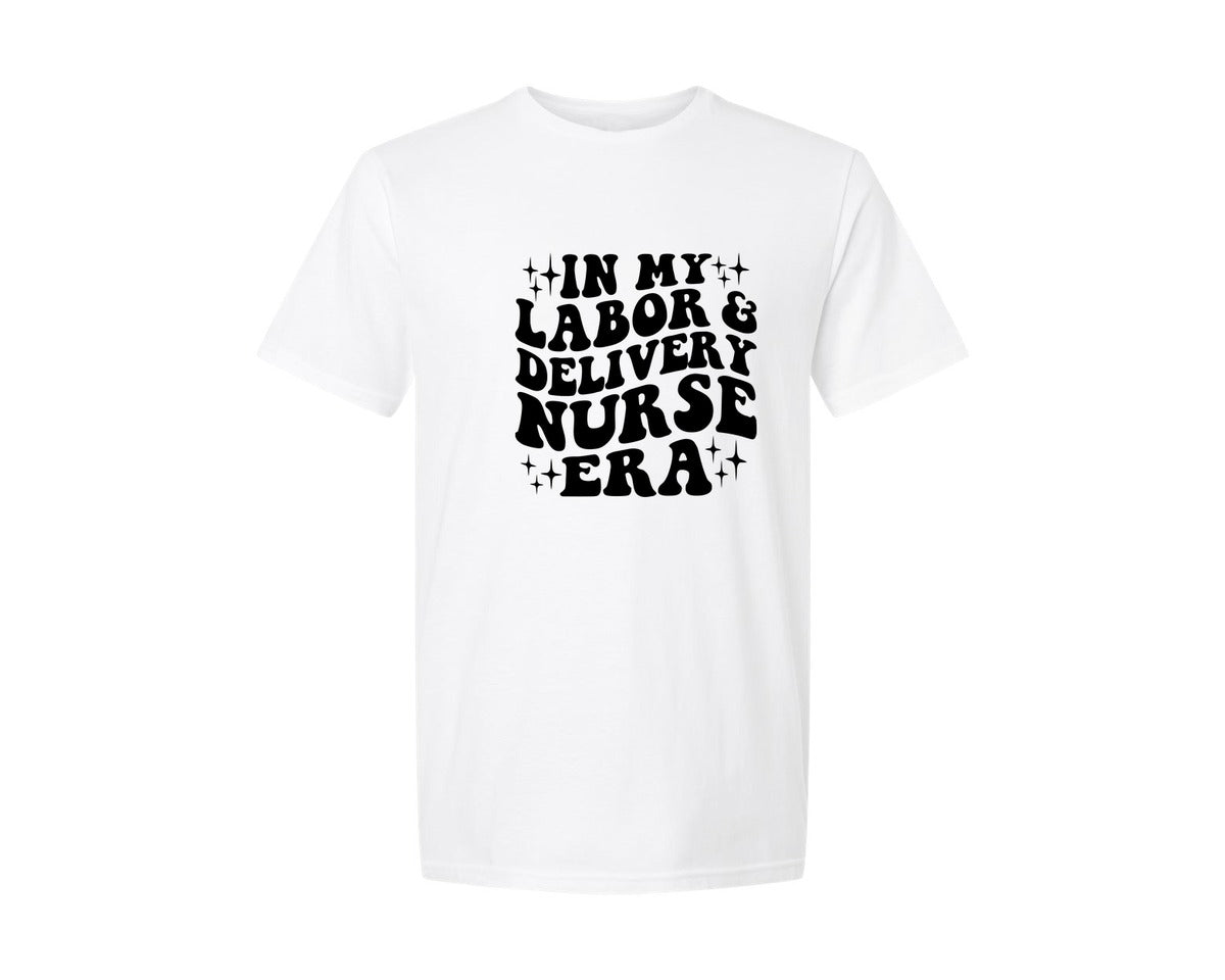 brand:Generic|color:White|in-my-labor-and-delivery-nurse-era-2-graphic-t-shirt