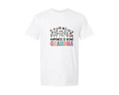 brand:Generic|color:White|floral-grandma-boho-grandma-graphic-t-shirt