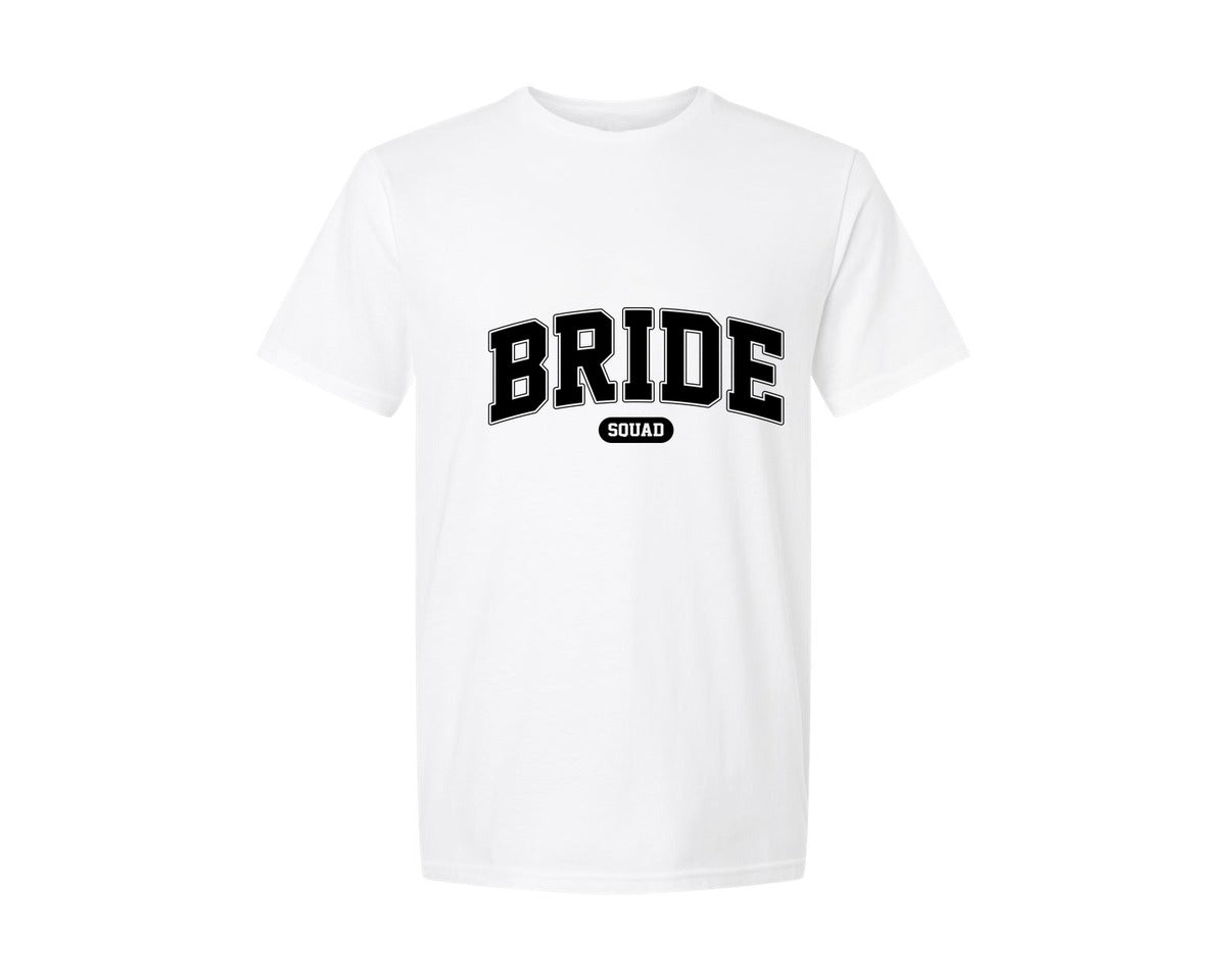 brand:Generic|color:White|bride-squad-retro-varsity-graphic-t-shirt