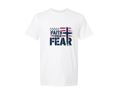 brand:Generic|color:White|faith-over-fear-usa-flag-usa-flag-graphic-t-shirt