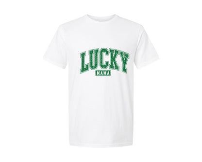 brand:Generic|color:White|lucky-mama-st-patricks-graphic-t-shirt