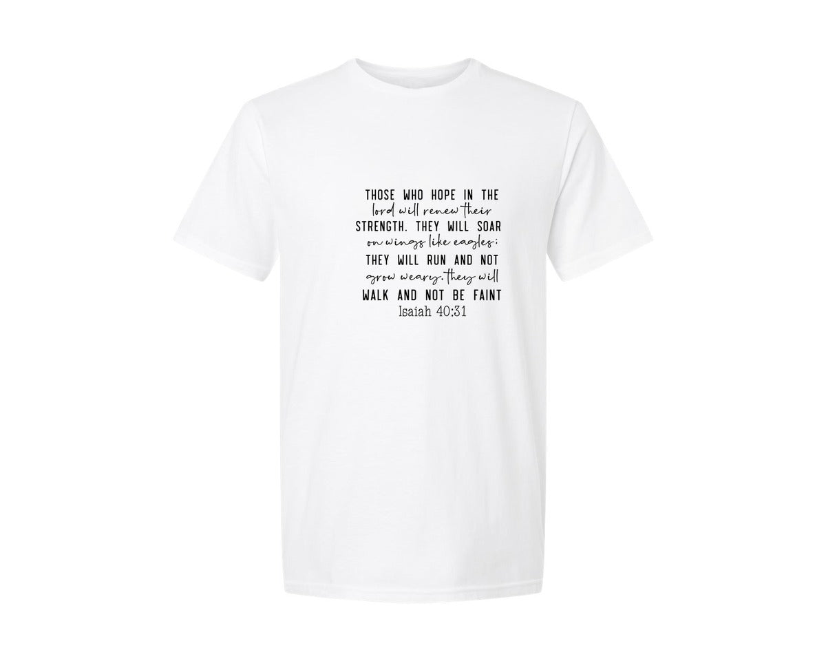 brand:Generic|color:White|get-your-hopes-up-christian-quotes-graphic-t-shirt