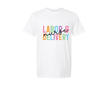 brand:Generic|color:White|labor-and-delivery-nurse-nurse-2-graphic-t-shirt