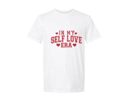 brand:Generic|color:White|in-my-self-love-era-valentines-day-graphic-t-shirt