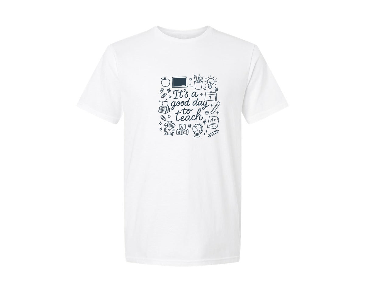 brand:Generic|color:White|teacher-appreciation-school-doodle-prepp-graphic-t-shirt