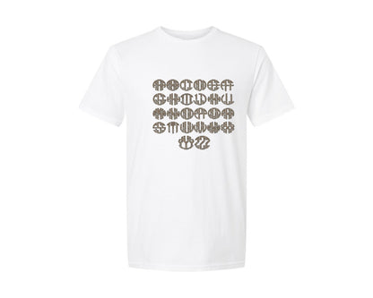 brand:Generic|color:White|leopard-circle-handdraw-monogram-set-graphic-t-shirt