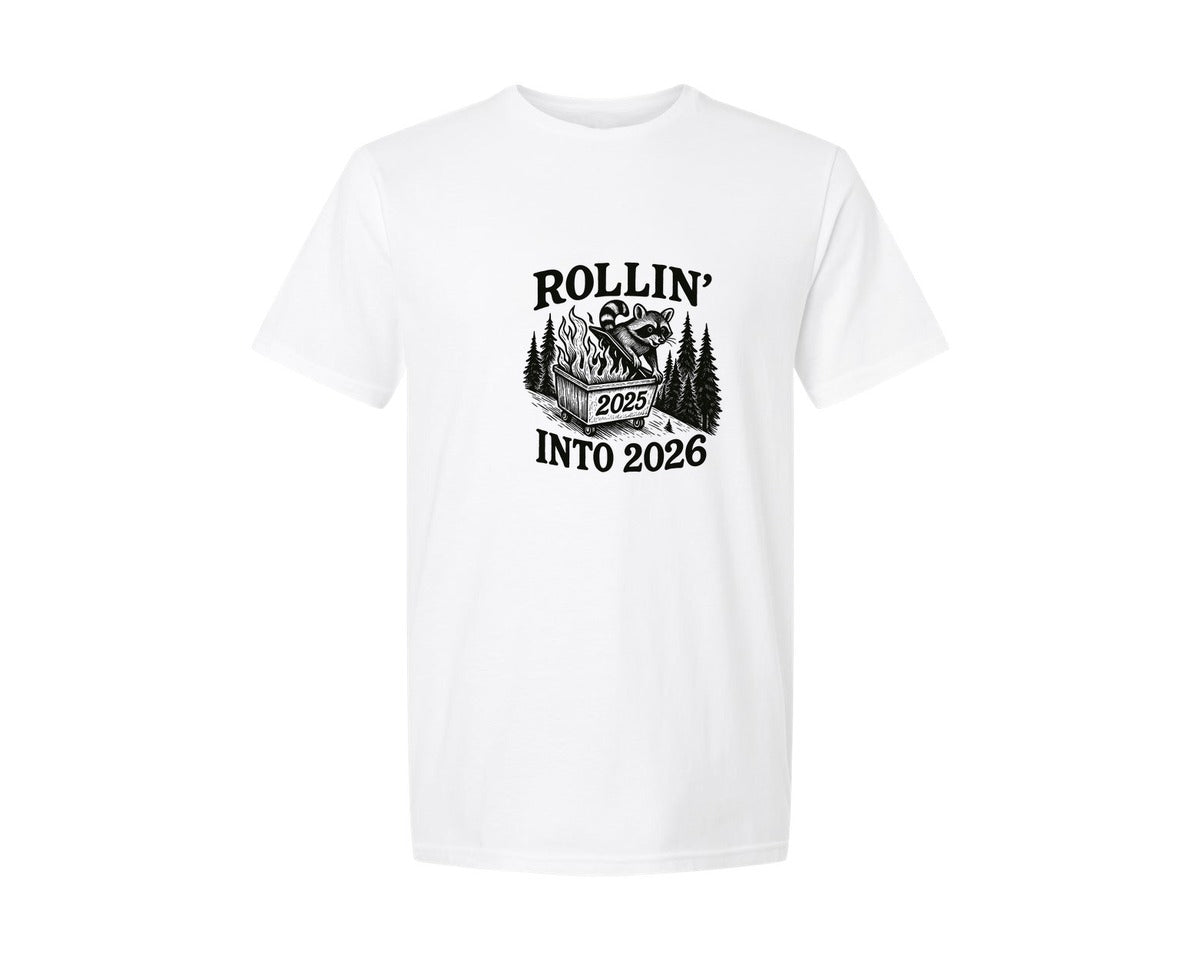 brand:Generic|color:White|2026-snarky-new-year-funny-raccoon-graphic-t-shirt