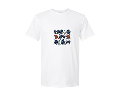 brand:Generic|color:White|football-coquette-bow-cowboy-graphic-t-shirt