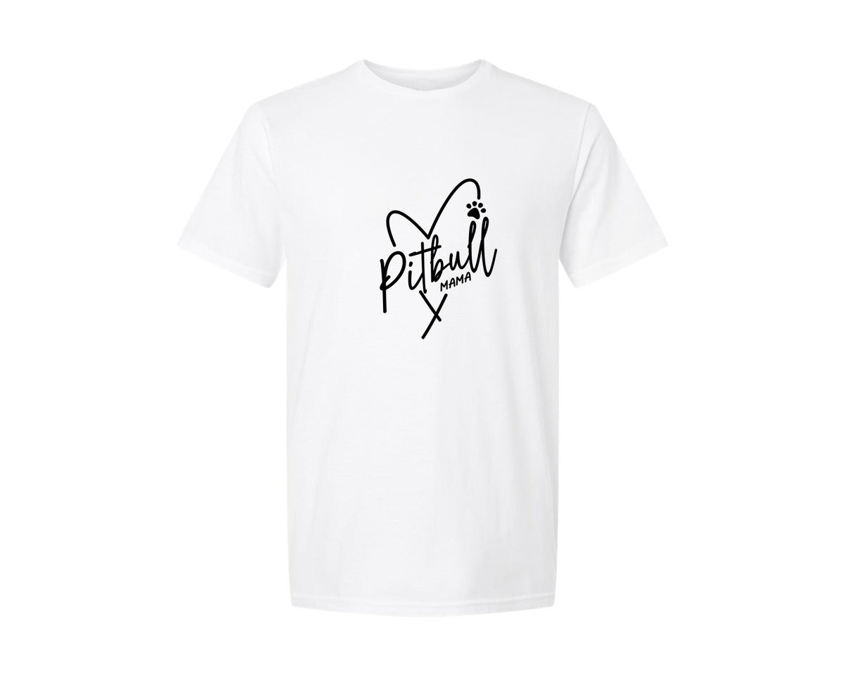 brand:Generic|color:White|pitbull-mama-dog-lover-graphic-t-shirt