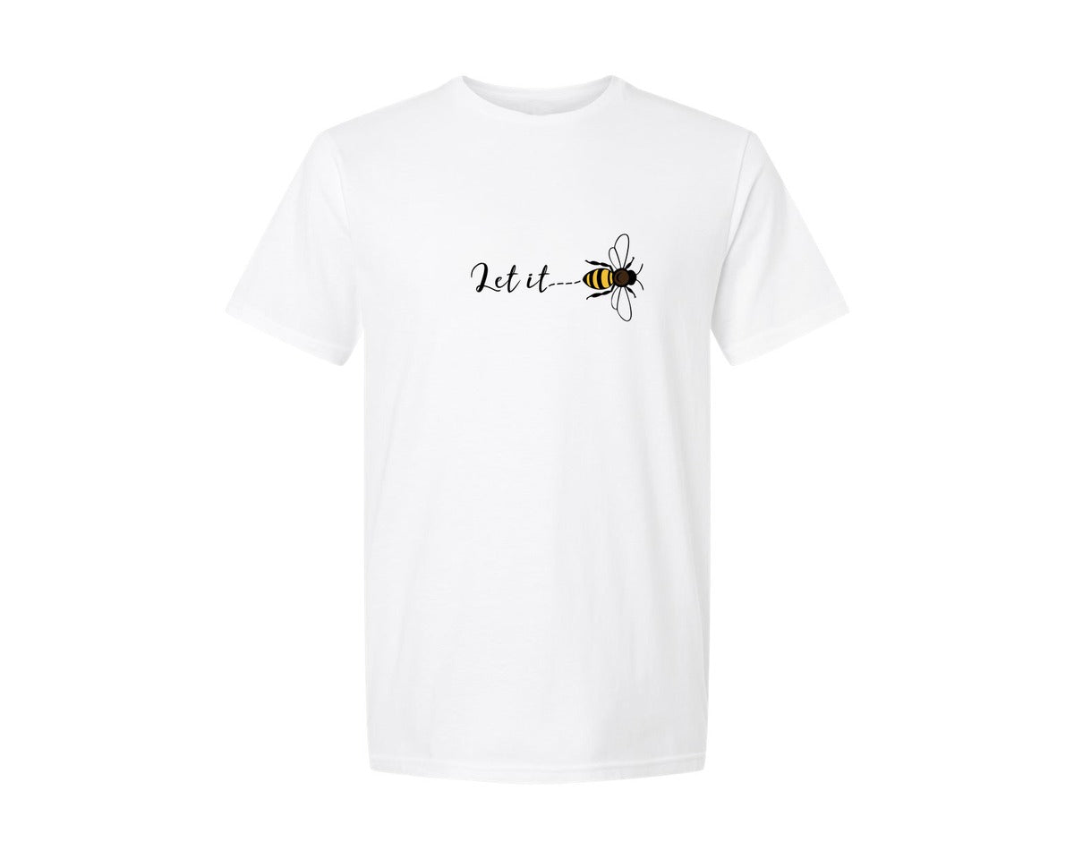 brand:Generic|color:White|let-it-bee-positivity-shirt-graphic-t-shirt