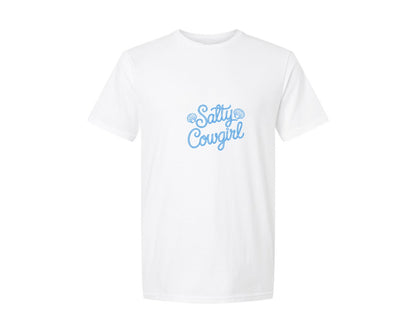 brand:Generic|color:White|summer-salty-cowgirl-retro-western-graphic-t-shirt
