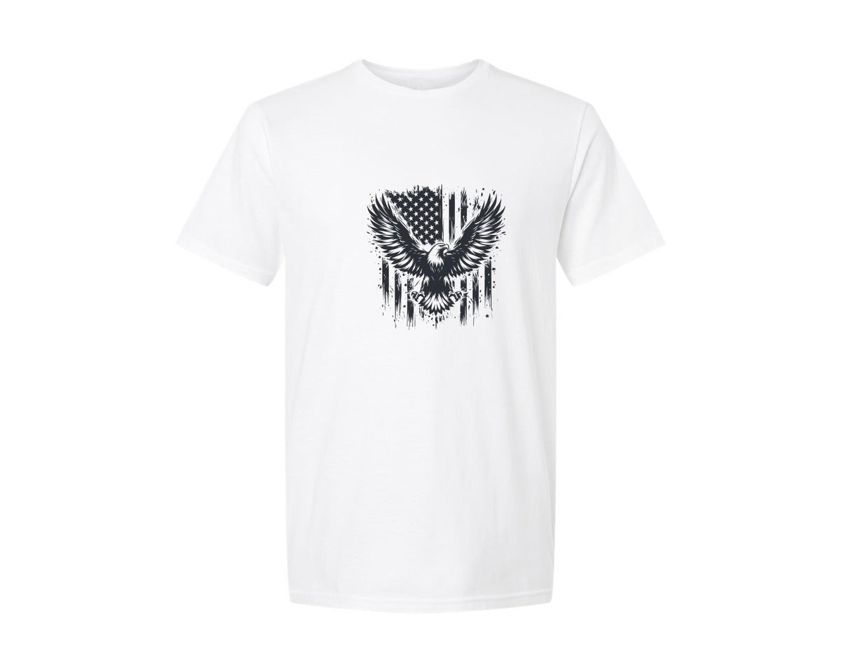brand:Generic|color:White|eagle-with-american-flag-t-shirt-22-graphic-t-shirt
