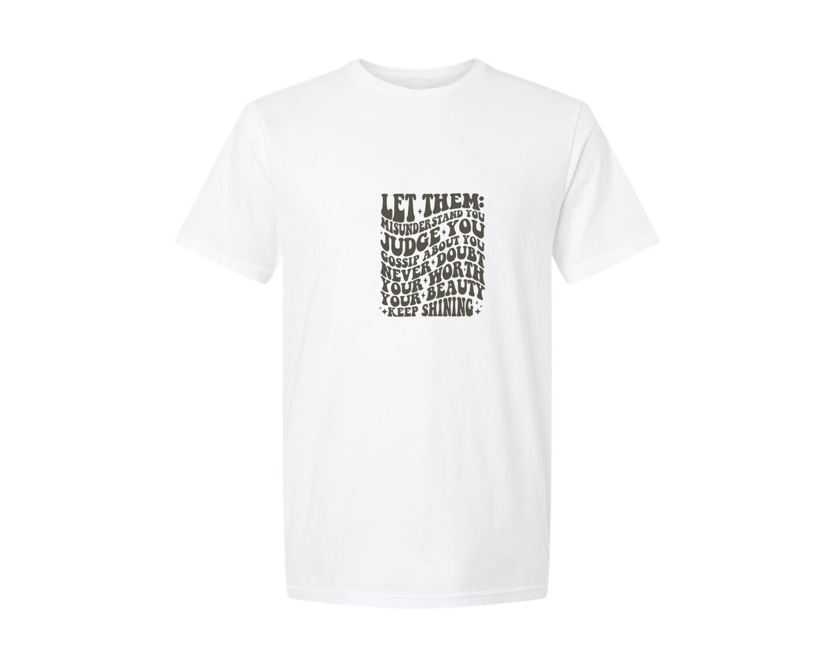 brand:Generic|color:White|let-them-retro-wavy-font-graphic-t-shirt