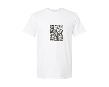 brand:Generic|color:White|let-them-retro-wavy-font-graphic-t-shirt
