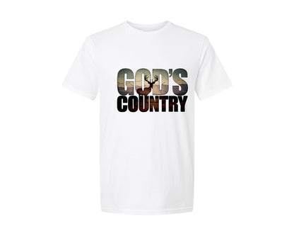 brand:Generic|color:White|gods-country-western-sunset-art-graphic-t-shirt