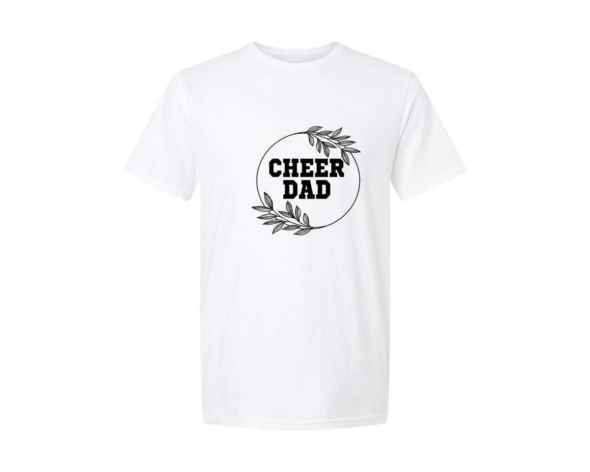 brand:Generic|color:White|cheer-dad-cheerleader-dad-shirt-graphic-t-shirt