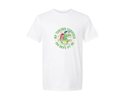 brand:Generic|color:White|my-teacher-survived-100-days-t-shirt-8-graphic-t-shirt
