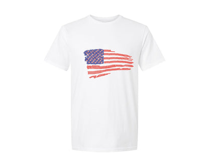 brand:Generic|color:White|usa-rhinestone-templates-design-5-graphic-t-shirt