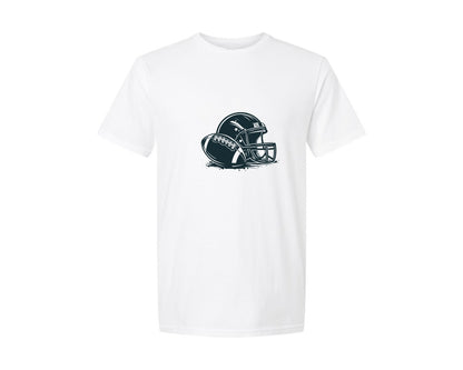 brand:Generic|color:White|football-helmet-rugby-super-bowl-graphic-t-shirt