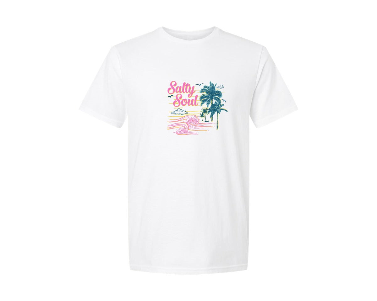 brand:Generic|color:White|salty-soul-retro-summer-2-graphic-t-shirt