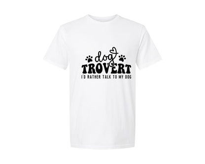 brand:Generic|color:White|dogtrovert-dog-dog-lover-graphic-t-shirt